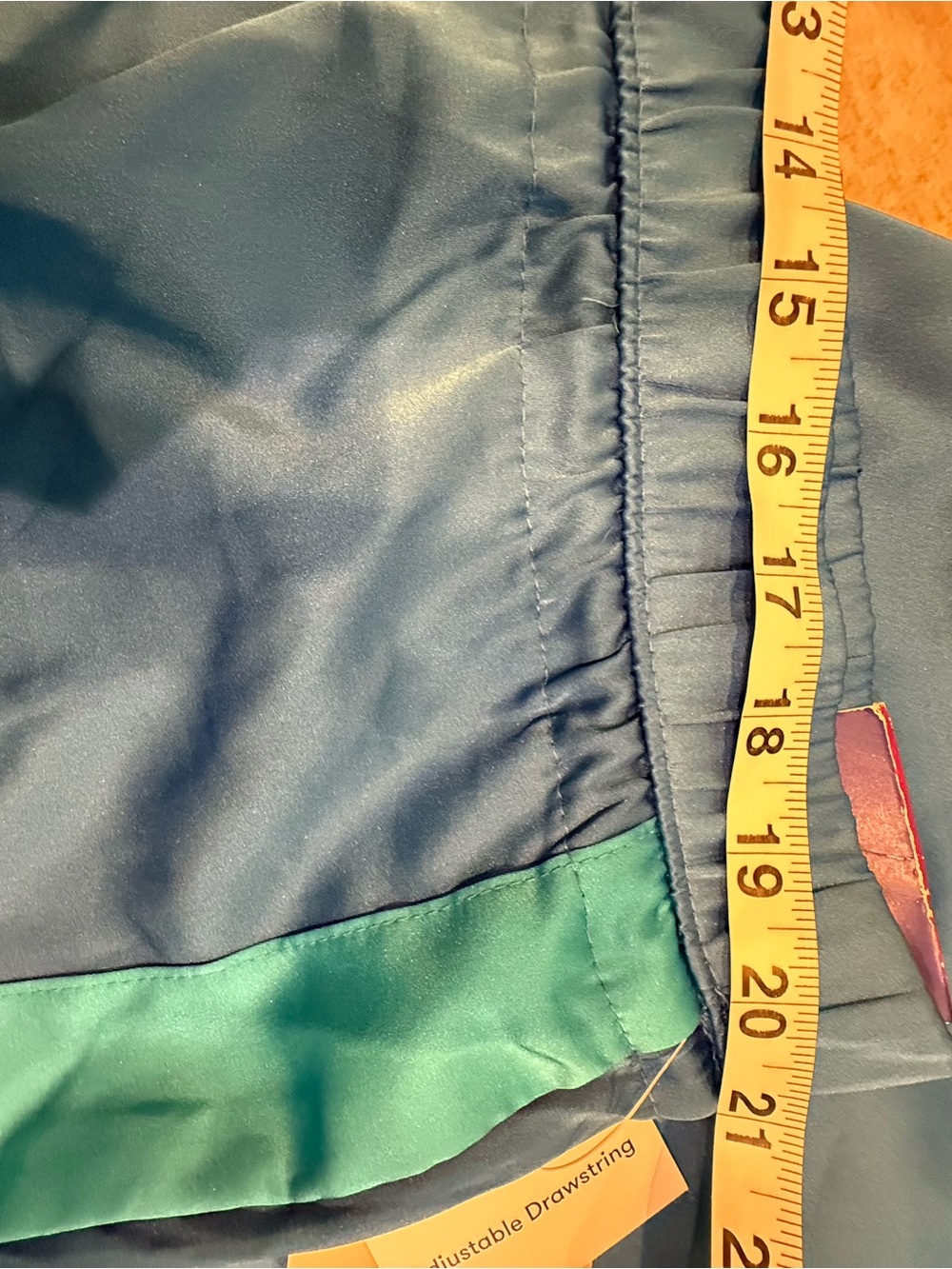 JoyLab Satin Tear Away Track Pants Blue Teal Side Stripe Size - Picture 9 of 9